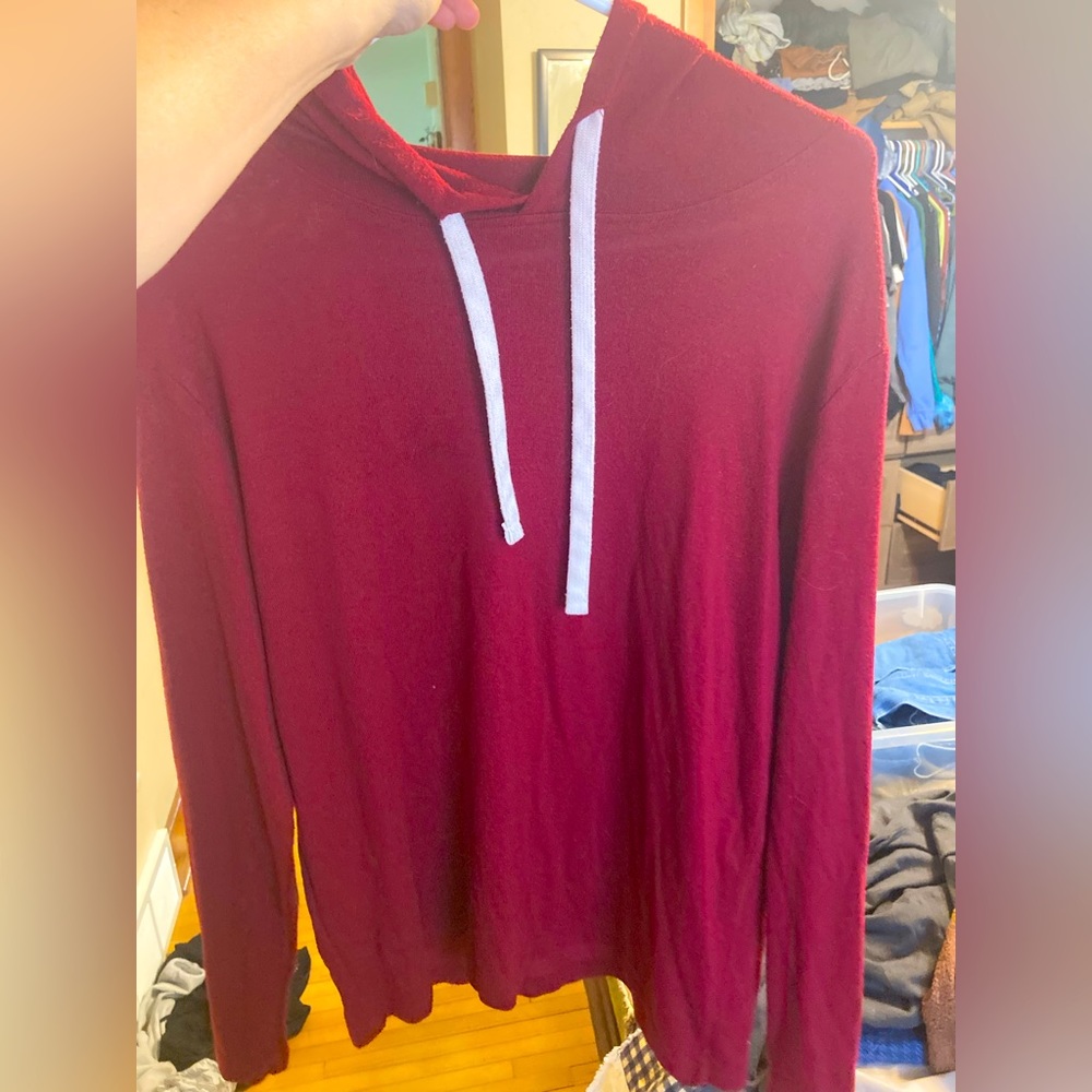 Zyia Burgundy boyfriend hoodie